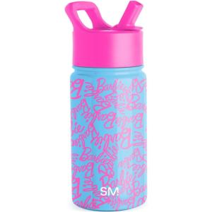 imageSimple Modern Water Bottle with Straw Lid  Marvel Spiderman 18oz Stainless Steel Cup Insulated Tumbler for Boys Girls School  Spidey Friends UniteMattel Barbie Cursive
