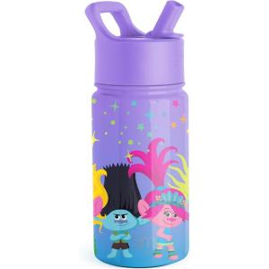 imageSimple Modern Water Bottle with Straw Lid  Marvel Spiderman 18oz Stainless Steel Cup Insulated Tumbler for Boys Girls School  Spidey Friends UniteTrolls Sparkle