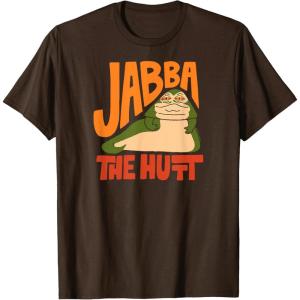 imageStar Wars  Jabba The Hutt Doodle TShirtBrown