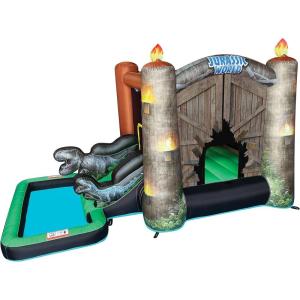 imageStar Wars Bounce House with Slide Indoor Outdoor Darth Vader Inflatable Luke Skywalker Lightsaber Fun Bouncy Castle for Kids Ages 38 Years OldJurassic World