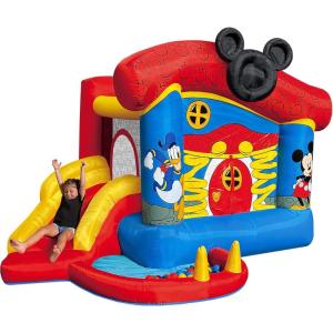 imageStar Wars Bounce House with Slide Indoor Outdoor Darth Vader Inflatable Luke Skywalker Lightsaber Fun Bouncy Castle for Kids Ages 38 Years OldMickey Mouse