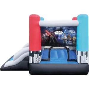 imageStar Wars Bounce House with Slide Indoor Outdoor Darth Vader Inflatable Luke Skywalker Lightsaber Fun Bouncy Castle for Kids Ages 38 Years OldStar Wars