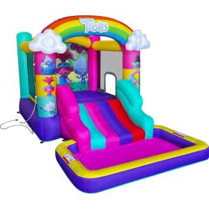 imageStar Wars Bounce House with Slide Indoor Outdoor Darth Vader Inflatable Luke Skywalker Lightsaber Fun Bouncy Castle for Kids Ages 38 Years OldTrolls