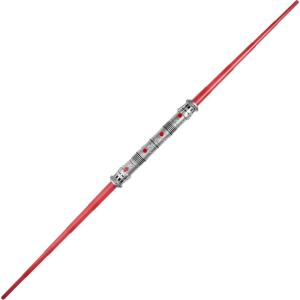 imageStar Wars Darth Maul Official Halloween Costume Accessory  LightUp Retractable Plastic Double Saber