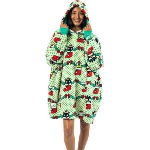 imageStar Wars Darth Vader AllOver Print Black Hooded Wearable Oversize BlanketOSFAHello Kitty  Friends Christmas