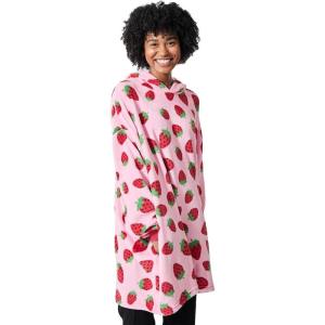 imageStar Wars Darth Vader AllOver Print Black Hooded Wearable Oversize BlanketOSFAStrawberries Aop Pink
