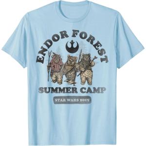 imageStar Wars Endor Forest Summer Camp Ewok TShirtBaby Blue