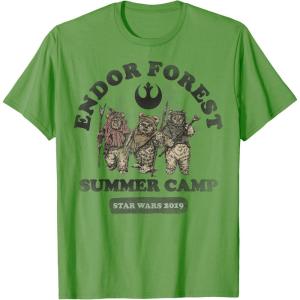 imageStar Wars Endor Forest Summer Camp Ewok TShirtGrass Green