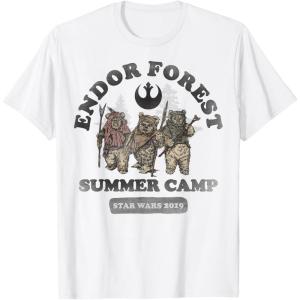 imageStar Wars Endor Forest Summer Camp Ewok TShirtWhite
