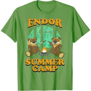 imageStar Wars Endor Summer Camp TShirtGrass Green