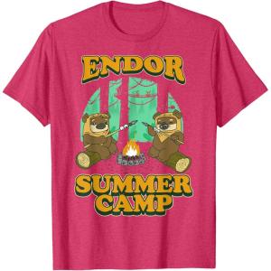imageStar Wars Endor Summer Camp TShirtRed Heather