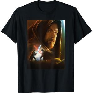 imageStar Wars ObiWan Kenobi Darth Vader Showdown TShirtBlack