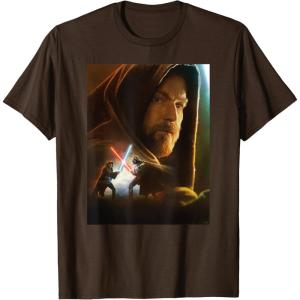 imageStar Wars ObiWan Kenobi Darth Vader Showdown TShirtBrown