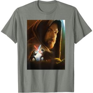 imageStar Wars ObiWan Kenobi Darth Vader Showdown TShirtOlive Heather