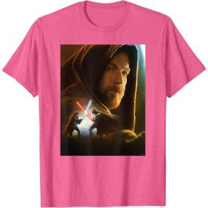 imageStar Wars ObiWan Kenobi Darth Vader Showdown TShirtPink Heather