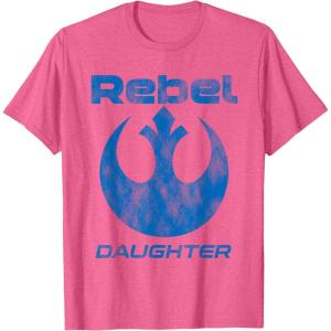 imageStar Wars Rebel Alliance Matching Family DAUGHTER TShirt TShirtPink Heather