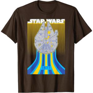imageStar Wars Retro Falcon Speed TShirtBrown