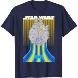 imageStar Wars Retro Falcon Speed TShirtNavy Blue