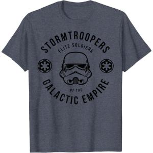 imageStar Wars Stormtroopers Empire Elite Collegiate TShirt TShirtHeather Blue
