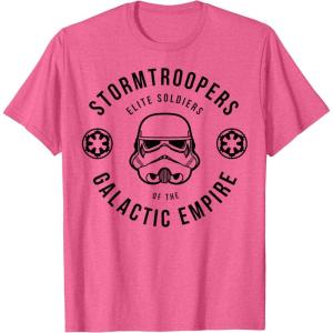 imageStar Wars Stormtroopers Empire Elite Collegiate TShirt TShirtPink Heather