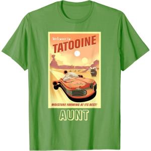 imageStar Wars Tatooine Matching Family AUNT TShirt TShirtGrass Green