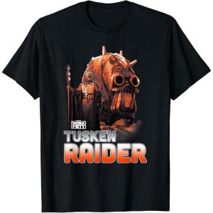 imageStar Wars The Book Of Boba Fett Tusken Raider Portrait Fade TShirtBlack