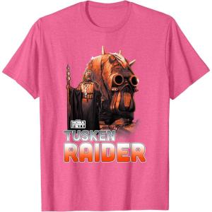 imageStar Wars The Book Of Boba Fett Tusken Raider Portrait Fade TShirtPink Heather