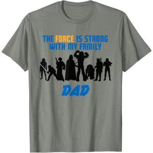 imageStar Wars The Force Matching Family DAD TShirt TShirtOlive Heather