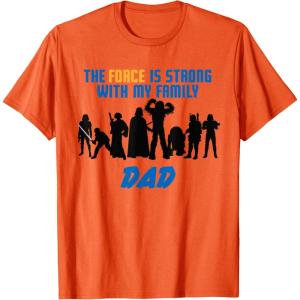 imageStar Wars The Force Matching Family DAD TShirt TShirtOrange