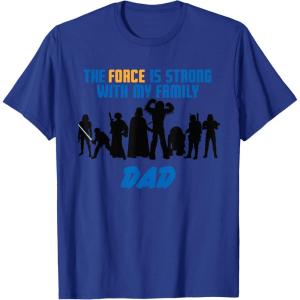 imageStar Wars The Force Matching Family DAD TShirt TShirtRoyal Blue