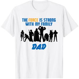 imageStar Wars The Force Matching Family DAD TShirt TShirtWhite