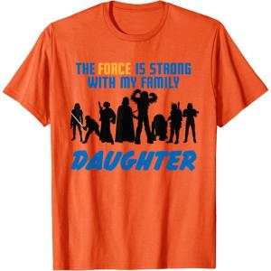 imageStar Wars The Force Matching Family DAUGHTER TShirt TShirtOrange