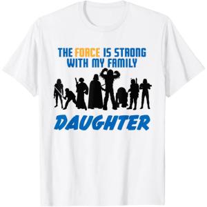 imageStar Wars The Force Matching Family DAUGHTER TShirt TShirtWhite