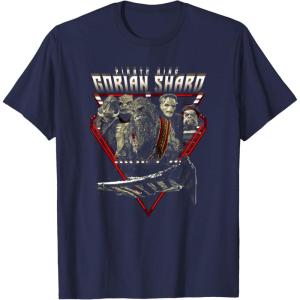 imageStar Wars The Mandalorian Gorian Shards Pirate Gang Logo TShirtNavy Blue
