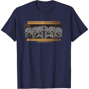 imageStar Wars The Mandalorian Season 3 The Mandalorian Creed TShirtNavy Blue