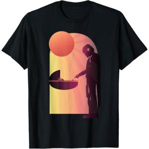 imageStar Wars The Mandalorian The Child Discovery Silhouette TShirtBlack