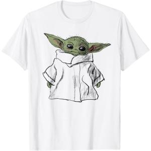 imageStar Wars The Mandalorian The Child Illustration TShirtWhite