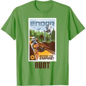 imageStar Wars Welcome to Endor Matching Family AUNT TShirt TShirtGrass Green