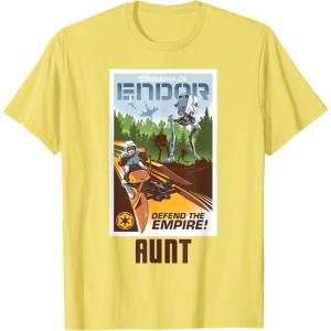 imageStar Wars Welcome to Endor Matching Family AUNT TShirt TShirtLemon Yellow