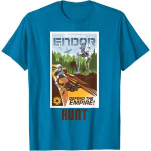 imageStar Wars Welcome to Endor Matching Family AUNT TShirt TShirtSapphire Blue