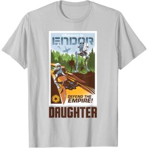 imageStar Wars Welcome to Endor Matching Family DAUGHTER TShirt TShirtSilver Grey
