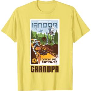 imageStar Wars Welcome to Endor Matching Family GRANDPA TShirt TShirtLemon Yellow