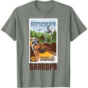 imageStar Wars Welcome to Endor Matching Family GRANDPA TShirt TShirtOlive Heather