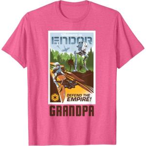 imageStar Wars Welcome to Endor Matching Family GRANDPA TShirt TShirtPink Heather