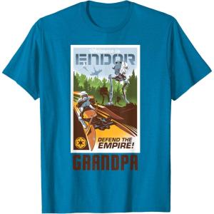 imageStar Wars Welcome to Endor Matching Family GRANDPA TShirt TShirtSapphire Blue