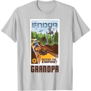imageStar Wars Welcome to Endor Matching Family GRANDPA TShirt TShirtSilver Grey