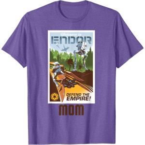 imageStar Wars Welcome to Endor Matching Family MOM TShirt TShirtPurple Heather