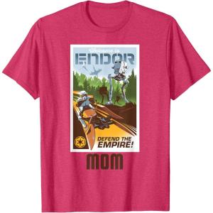 imageStar Wars Welcome to Endor Matching Family MOM TShirt TShirtRed Heather