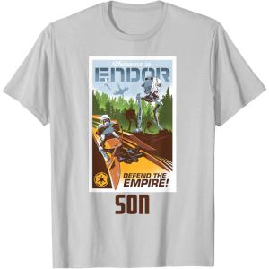 imageStar Wars Welcome to Endor Matching Family SON TShirt TShirtSilver Grey