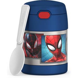 imageThermostat Kids Vacuum Insulated Food Jar with Spoon Mandalorian 10 Ounce Stainless SteelSpiderMan